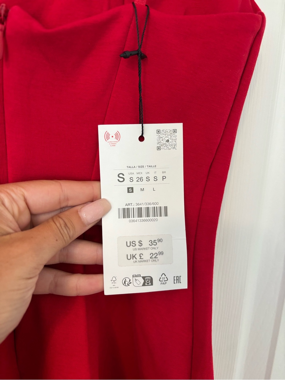 NWT Zara Sweetheart Neckline Mini Dress - Picture 6 of 6